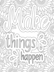 Stress Relief Coloring Pages - Adult. Motivational Swear Words Coloring Pages.

