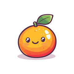 mascot orange cute vector design