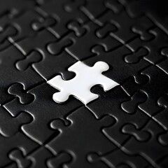 Missing piece in a black puzzle