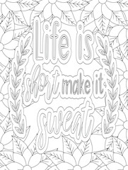 Stress Relief Coloring Pages - Adult. Motivational Swear Words Coloring Pages.


