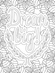 Fototapeta premium Stress Relief Coloring Pages - Adult. Motivational Swear Words Coloring Pages. 