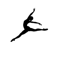 a ballet dancer is dancing gracefully