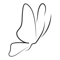 butterfly icon doodle transparent background