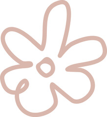 Flower drawing decoration