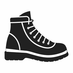 Hiking Boot Icon - Outdoor Adventure Gear Symbol