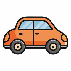 car on a white background