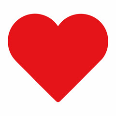 Red Heart Icon - Symbol of Love and Affection