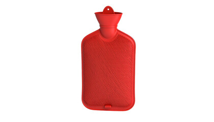 a red Perfecxa Hot Water Bottle Deluxe Non Electrical 2 L Hot Water Bag against a white background