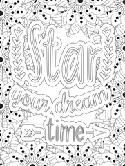 Obraz premium Stress Relief Coloring Pages - Adult. Motivational Swear Words Coloring Pages. 