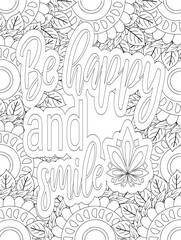 Fototapeta premium Stress Relief Coloring Pages - Adult. Motivational Swear Words Coloring Pages. 