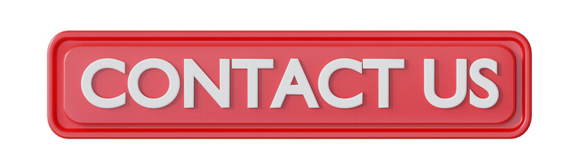 3D Contact Us Red Button