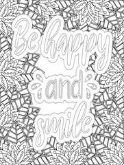 Naklejka premium Stress Relief Coloring Pages - Adult. Motivational Swear Words Coloring Pages. 