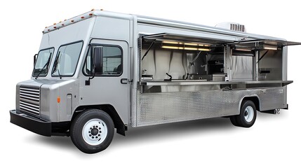 Modern Food Truck Design: Stainless Steel Mobile Kitchen