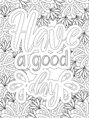 Stress Relief Coloring Pages - Adult. Motivational Swear Words Coloring Pages.