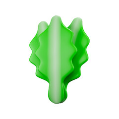 Romaine Lettuce Leaf 3D Render