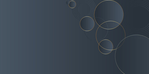 Modern light  blue and golden abstract background with circle shape blue vector gradient abstract background. vector abstract graphic design Futuristic concept banner pattern presentation background.