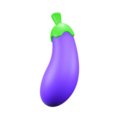 Aubergine digital vegetable icon