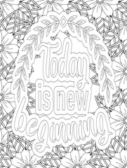 Stress Relief Coloring Pages - Adult. Motivational Swear Words Coloring Pages.