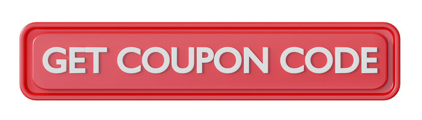 3D Get Coupon Code Red Button