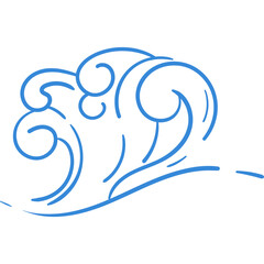 Obraz premium Simple Wave Line