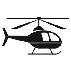 Helicopter Side View Icon