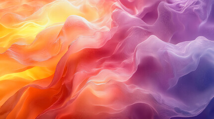 Obraz premium Vibrant color gradient background ultra realistic blend of hot pink and electric blue sliding into neon yellow, forming a striking chromatic panorama that pulses with contemporary digital flair backgr