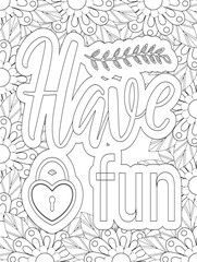 Stress Relief Coloring Pages - Adult. Motivational Swear Words Coloring Pages.
