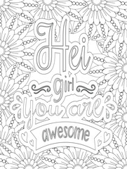 Stress Relief Coloring Pages - Adult. Motivational Swear Words Coloring Pages.