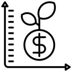 Investment Outline Icon