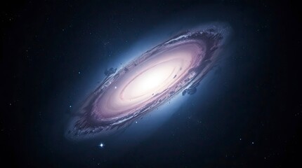 Low-key lighting and high contrast define this dreamy image of a galaxy.