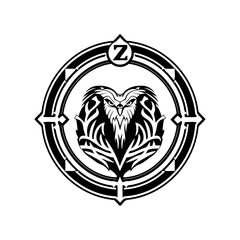 coat of arms with a crown logo design 2