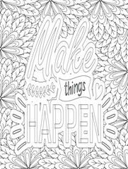 Stress Relief Coloring Pages - Adult. Motivational Swear Words Coloring Pages.