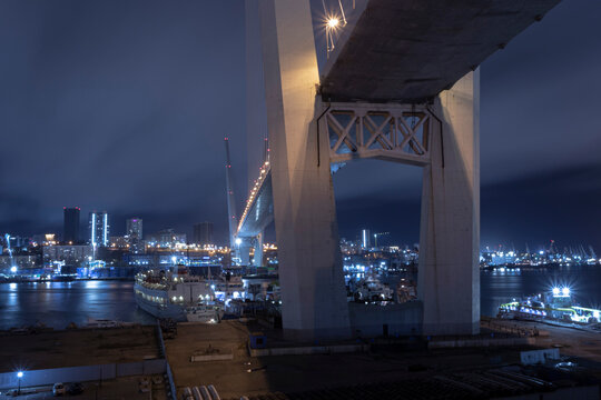 Vladivostok. Bridge over the Zolotoy Rog Bay