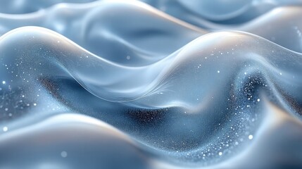 Obraz premium Abstract Wavy Background with Smooth Texture in Bright Light Illustration