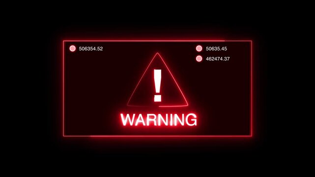 warning security breach computer hacking warning message hacked alert Business server show security hacked alert warning sign , Virus code software hack concept,  warning Alert Message
