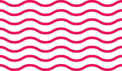 Pink and white  horizontal  smooth wavy line pattern. horizontal striped wave background. Background Groovy horizontal waves seamless pattern.60s and 70s vibes Vintage Geo Art. Fabric pattern