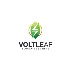 Gradient Modern Leaf Energy Logo Design