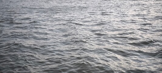 Water waves and evening light for background