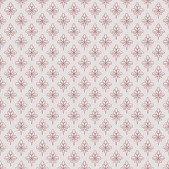 Vector Minimal Elegant Floral Seamless Pattern with Line Art Design for Wallpaper, Fabric, Packaging, Stationery, and Branding Projects