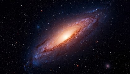 Fototapeta premium Spiral galaxy in deep space (7)