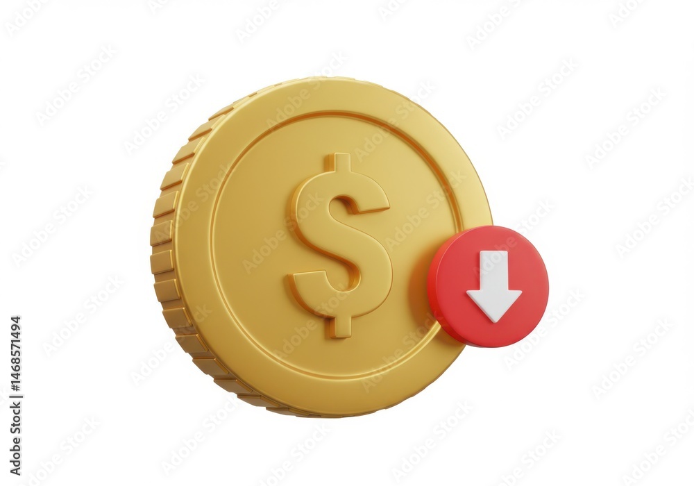Poster a vibrant notification bell with a subscribe button isolated on a backdrop