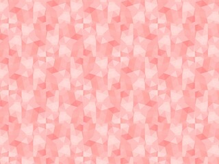 ピンクの繊細で神秘的なモザイク～透明感あふれる抽象的な幾何学模様の背景素材64