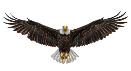 Fototapeta premium Majestic eagle soars with outstretched wings