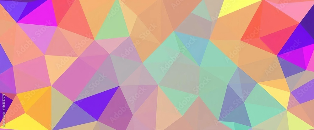 Wall mural abstract geometric prism pattern background with copy space, pattern, white