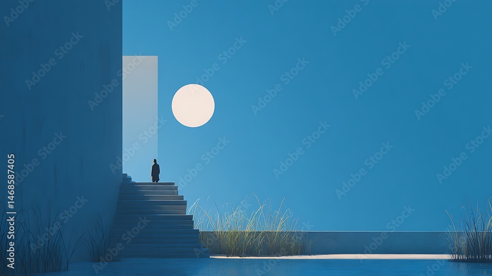 Poster minimalistic view of
