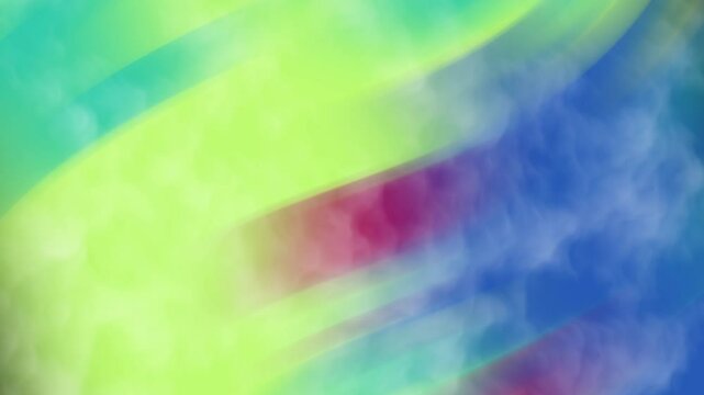 Soft misty gradient with diagonal green blue and violet wave composition in abstract backdrop and video animasi background green blue and violet wave