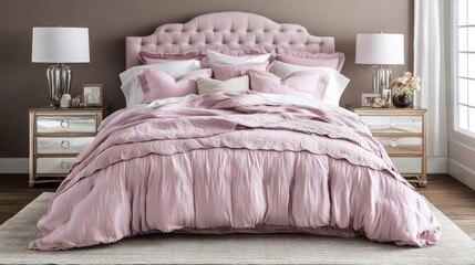 Elegant Bedroom Interior Design with Soft Bedding