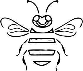 funny cartoon bee