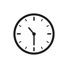 clock isolated on white background