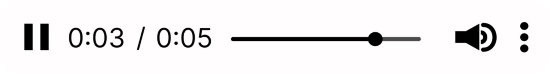 vector illustration of voice noted playing